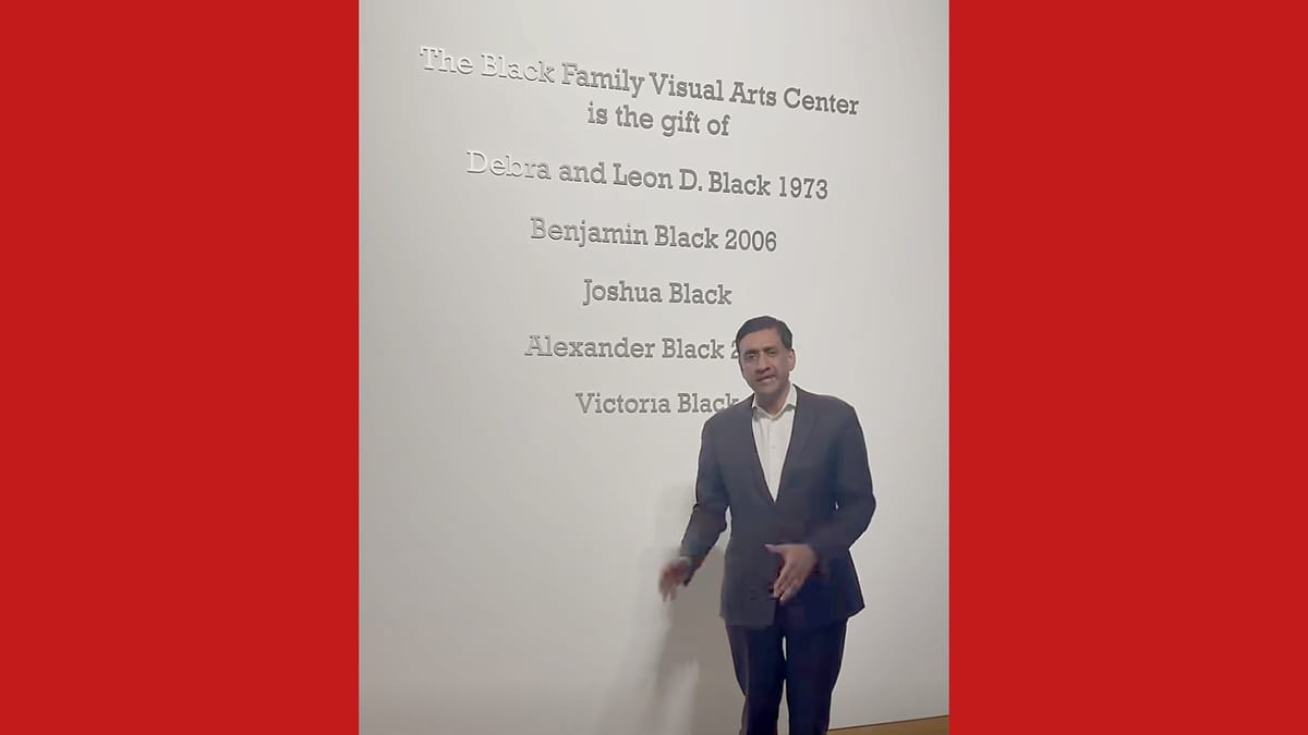 Rep. Ro Khanna says Dartmouth students upset over Leon Black building