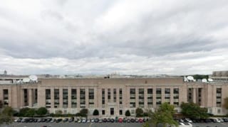 The Wilbur J. Cohen Federal Building is pictured in an aerial view