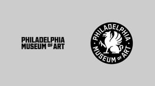 An image of the updated branding for the Philadelphia Art Museum, returning to the Philadelphia Museum of Art name